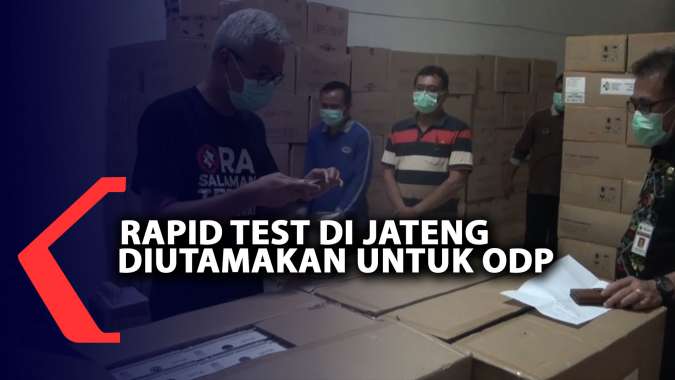 Rapid Test di Jawa Tengah Diutamakan Untuk ODP