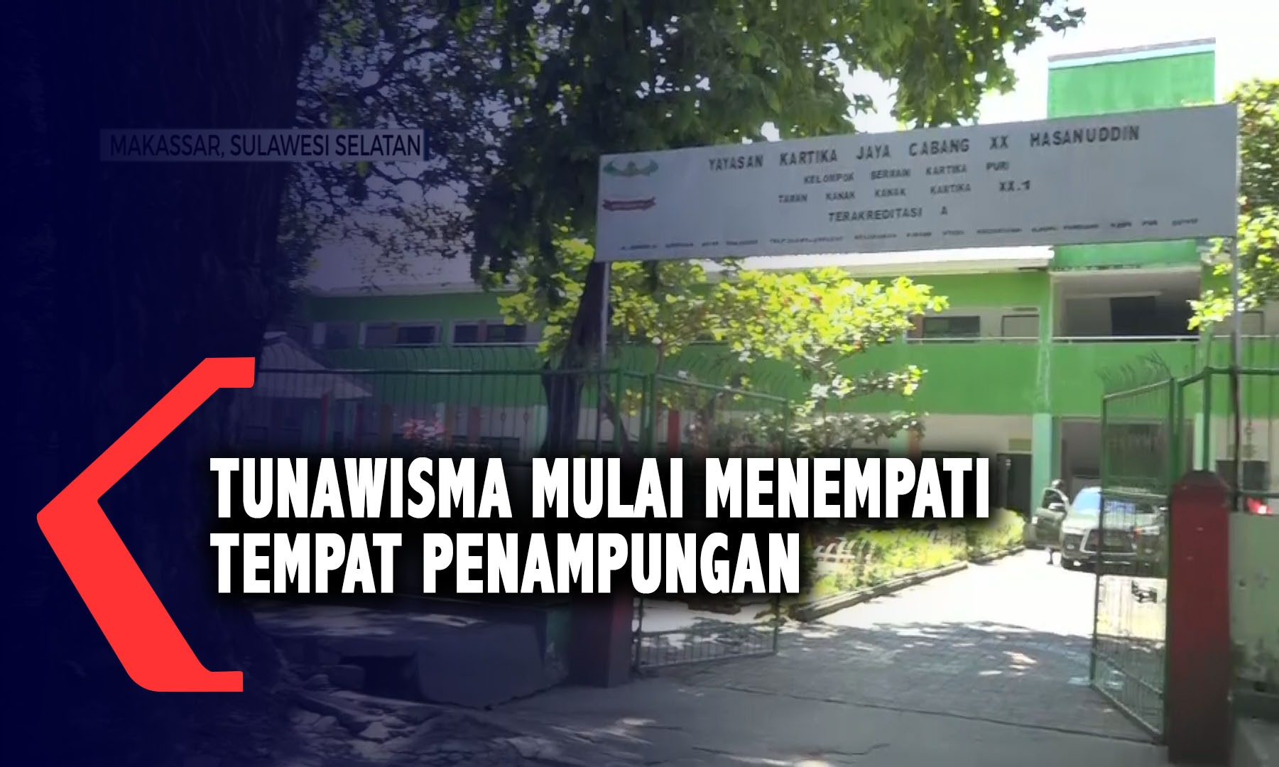 Tuna Wisma Dimakassar Mulai Tempati Lokasi Penampungan Sementara