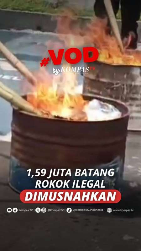 ROKOK ILEGAL DAN BARANG BUKTI LAINNYA DIMUSNAHKAN KEJARI KARANGANYAR