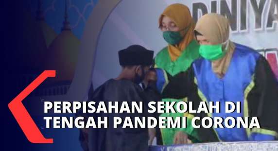 Acara Perpisahan Di Tengah Pandemi Seluruh Siswa Yang Hadir Wajib Pakai Masker