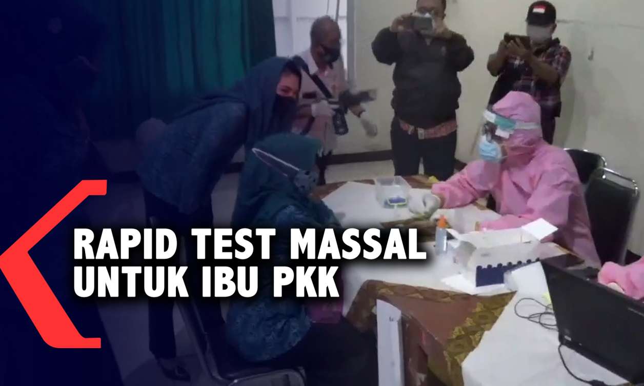 Ibu PKK di Kota Malang Ikuti Rapid Test Massal