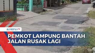 pemkot-bandar-lampung-bantah-jalan-raflesia-yang-baru-diperbaiki-rusak-lagi