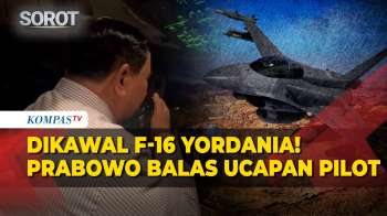 Presiden Prabowo Dikawal Jet Tempur F-16 Yordania, Balas Ucapan Pilot Dari Kokpit Indonesia One