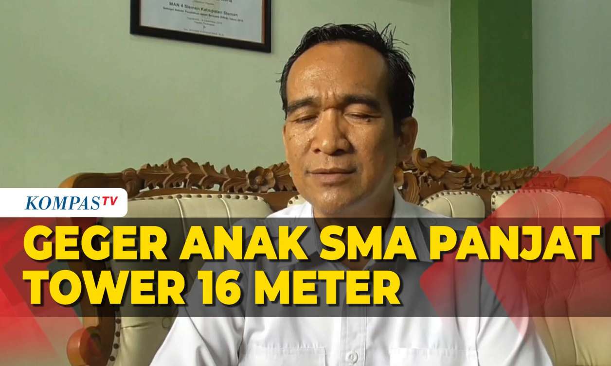 Heboh Anak SMA di Yogyakarta Panjat Tower 16 Meter di Sekolah, Ini Sebabnya