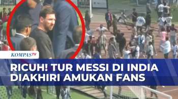 Ricuh! Tur Lionel Messi Di India Diakhiri Fans Mengamuk, Lempar Botol Dan Rusak Fasilitas