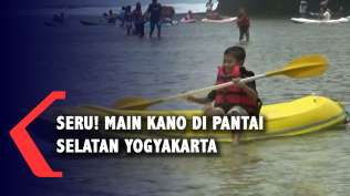 seru-bermain-kano-di-pantai-drini-selatan-yogyakarta
