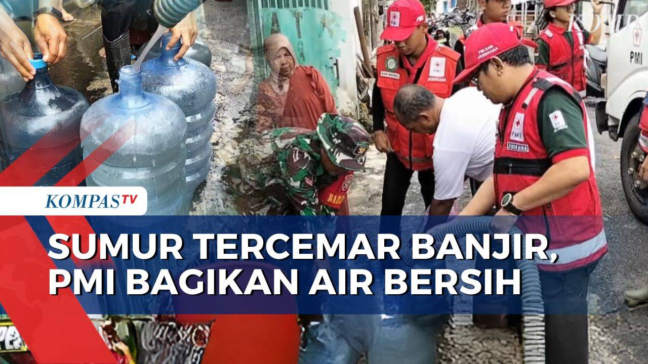 Sumur Tercemar Banjir, PMI Jembrana Bantu Pasok 5.000 Liter Air Bersih untuk Warga | JMP