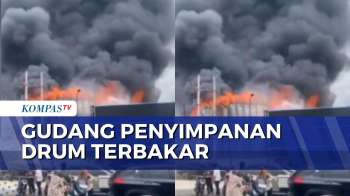 Gudang Penyimpanan Drum Terbakar Di Bandung, 15 Unit Damkar Diterjunkan Ke Lokasi | BERUT