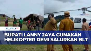 Pastikan Bantuan Tepat Sasaran, Bupati Lanny Jaya Gunakan Helikopter Salurkan Langsung BLT Ke Warga