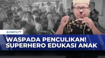Kreatif! Pegawai P3K Sukoharjo Berkostum Superhero, Edukasi Anak-Anak Soal Bahaya Penculikan