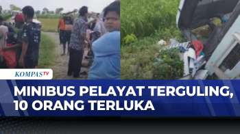 Minibus Pelayat Terguling, 10 Orang Terluka | BERUT