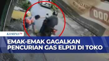 Terekam CCTV! Emak-Emak Pemilik Toko Gagalkan Aksi Pencurian Gas Elpiji 3 Kg | BERUT