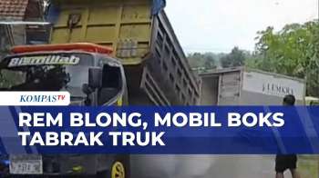 Rem Blong, Mobil Boks Tabrak Truk di Banyumas | KOMPAS MALAM