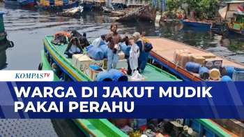 Hemat Ongkos, Warga di Jakut Mudik Pakai Perahu ke Bekasi | BERITA UTAMA