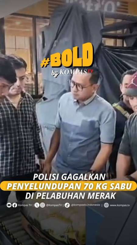 POLISI GAGALKAN PENYELUNDUPAN 70 KG SABU DI PELABUHAN MERAK