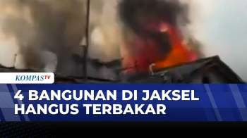 4 Bangunan di Kebayoran Lama Terbakar, Api Cepat Merambat Akibat Angin Kencang | SAPA MALAM