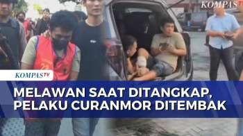Melawan dan Mencoba Kabur Saat Ditangkap, Pelaku Curanmor Ditembak di Bagian Kaki | BERUT