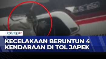 Kecelakaan Beruntun di Tol Jakarta-Cikampek, 4 Kendaraan Tabrakan | SAPA MALAM