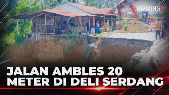 Jalan Ambles 20 Meter Di Deli Serdang, Warga Gunakan Jalur Alternatif Berlumpur | JURNAL NUSANTARA