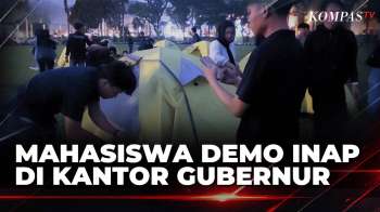 Tuntut Evaluasi Karhutla, Mahasiswa Menginap di Kantor Pemprov Sumsel | KOMPAS MALAM