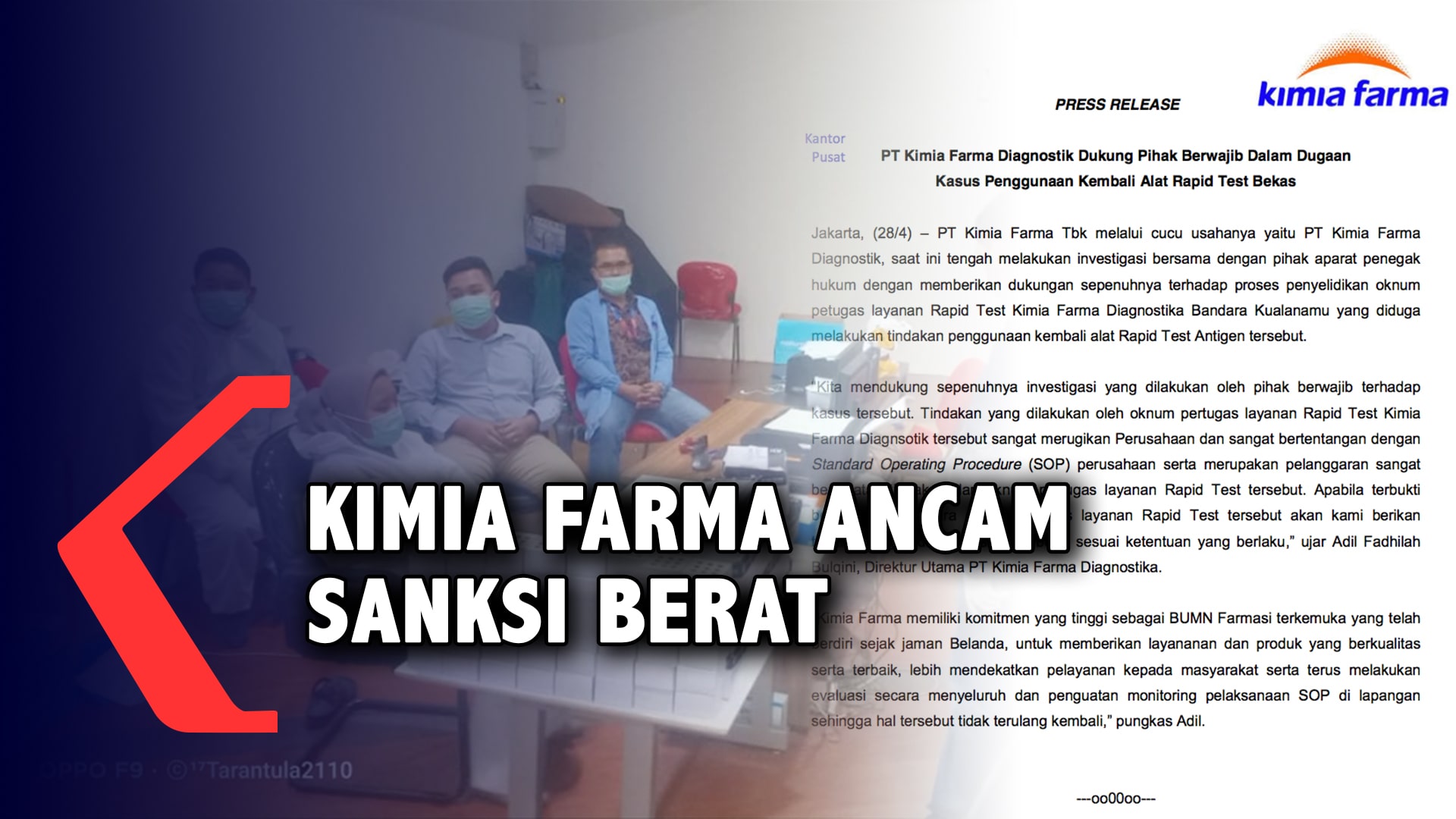Kimia Farma Tanggapi Soal Antigen Bekas di Kualanamu, Ancam Sanksi Berat