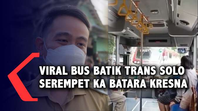 Viral Bus Batik Solo Trans Serempet KA Batara Kresna, Ini Kata Gibran
