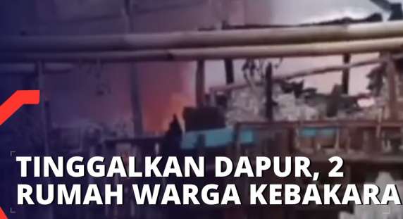 Tinggalkan Dapur Saat Sholat Id, Dua Rumah Warga di Banyumas Kebakaran