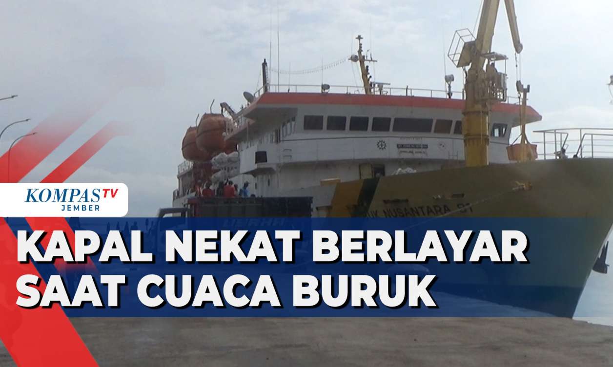 Kapal Kepulauan Sumenep Nekat Berlayar Saat Cuaca Buruk