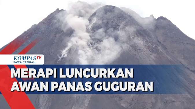 Gunung Merapi Luncurkan Awan Panas Guguran