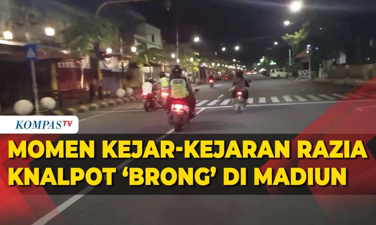 Kejar-kejaran Sengit Polisi dan Pengendara Motor dalam Razia Knalpot ...
