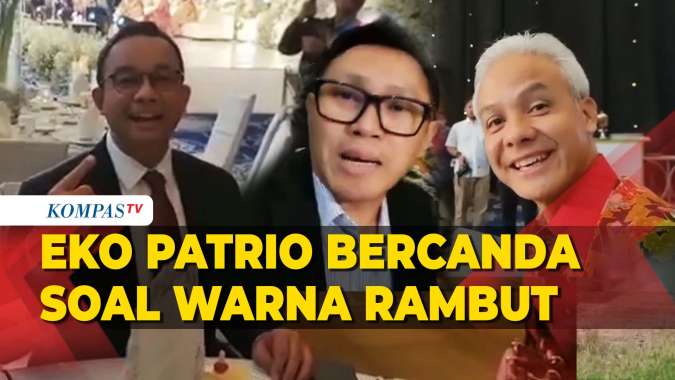 Ketika Eko Patrio Bercanda Soal Warna Rambut ke Ganjar hingga Anies