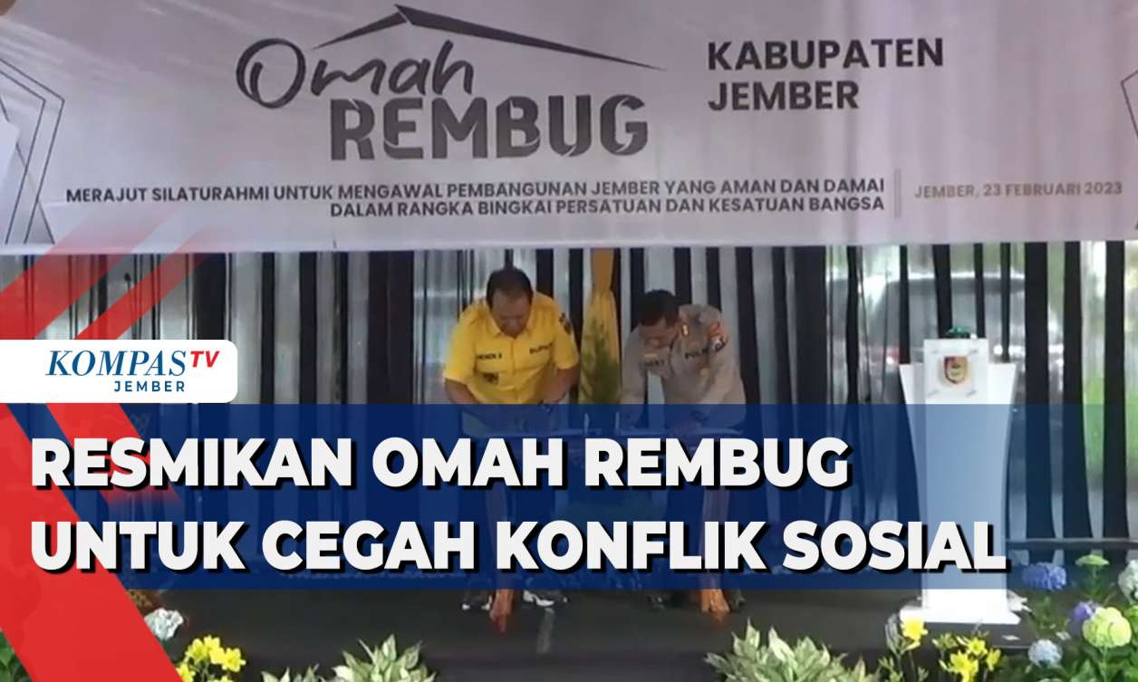 Cegah Konflik Sosial, Bupati dan Kapolres Jember Resmikan Omah Rembug
