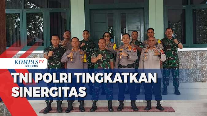 TNI POLRI di Sorong Tingkatkan Sinergtas Jelang Pesta Demokrasi