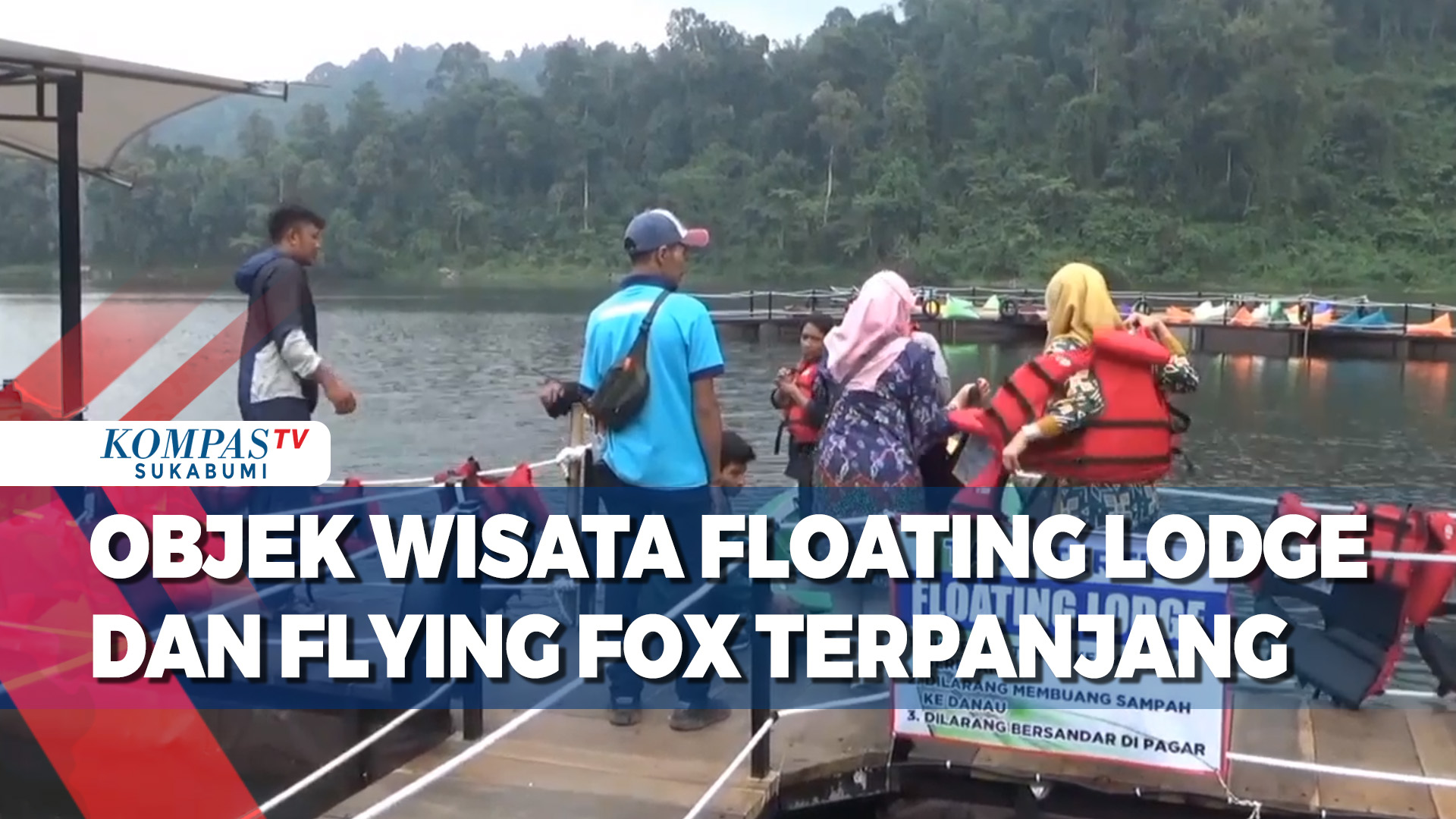 Objek Wisata Floating Lodge Dan Flying Fox Terpanjang