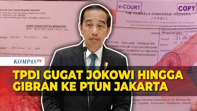 Jokowi hingga Gibran Digugat TPDI ke PTUN Jakarta, Ini Alasannya