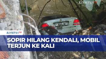 Pengemudi Mobil Hilang Kendali Hingga Tercebur Ke Kali | SAPA PAGI