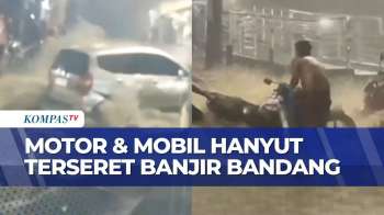 Banjir Bandang di Brasil, Mobil dan Motor Hanyut Terseret Derasnya Arus | BU