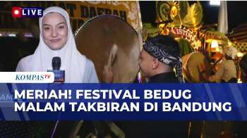 Meriah! Festival Bedug Warnai Malam Takbiran di Kawasan Gedung Sate Bandung | BERUT