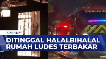 Diduga Korsleting Listrik, Rumah Di Meruya Terbakar, 15 Unit Mobil Damkar Dikerahkan