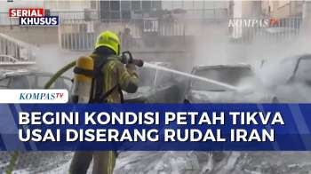 Serangan Rudal Iran Hantam Petah Tikva, Mobil-Mobil Hangus Terbakar Dan 2 Orang Terluka | BERUT