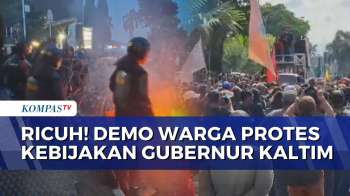 Unjuk Rasa Warga Di Kantor Gubernur Kaltim Ricuh, Massa Protes Gaya Hidup Mewah Dan Nepotisme!