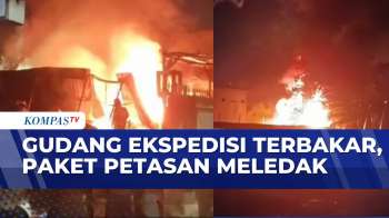 Gudang Ekspedisi Di Depok Terbakar Disertai Ledakan, Diduga Berasal Dari Paket Petasan | SAPA PAGI