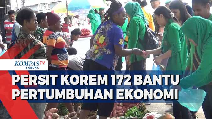 Persit Korem 172 Bantu Pertumbuhan Ekonomi Pedagang Mama Papua