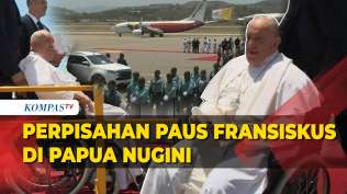 potret-paus-fransiskus-naik-pesawat-tinggalkan-papua-nugini-menuju-timor-leste