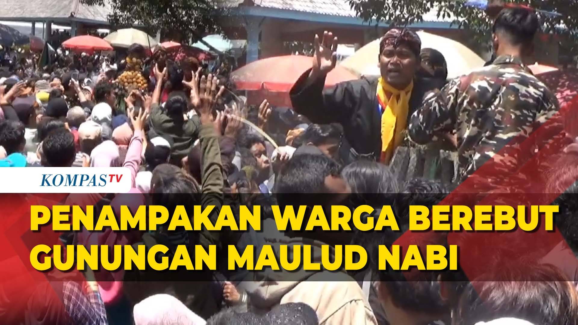 Video: Berjubel, Warga Rebutkan Gunungan Maulud Nabi di Solo