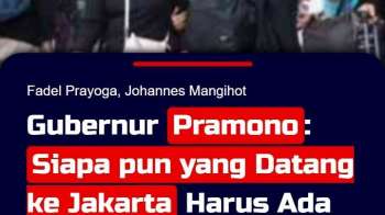 Gubernur Pramono: Siapa pun yang Datang ke Jakarta Harus Ada Identitas