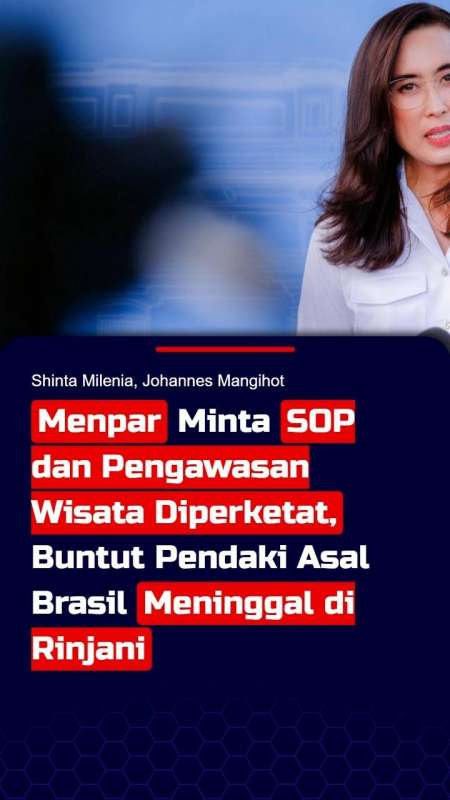 Menpar Minta Pengawasan Wisata Diperketat, Buntut Pendaki Asal Brasil Meninggal di Rinjani