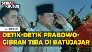 detik-detik-prabowo-gibran-tiba-di-batujajar-hadiri-upacara-kehormatan-militer