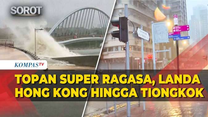 Topan Super Ragasa, Landa Hong Kong hingga Tiongkok Selatan