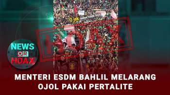 Hoax Bahlil Larang Ojol Pakai Pertalite